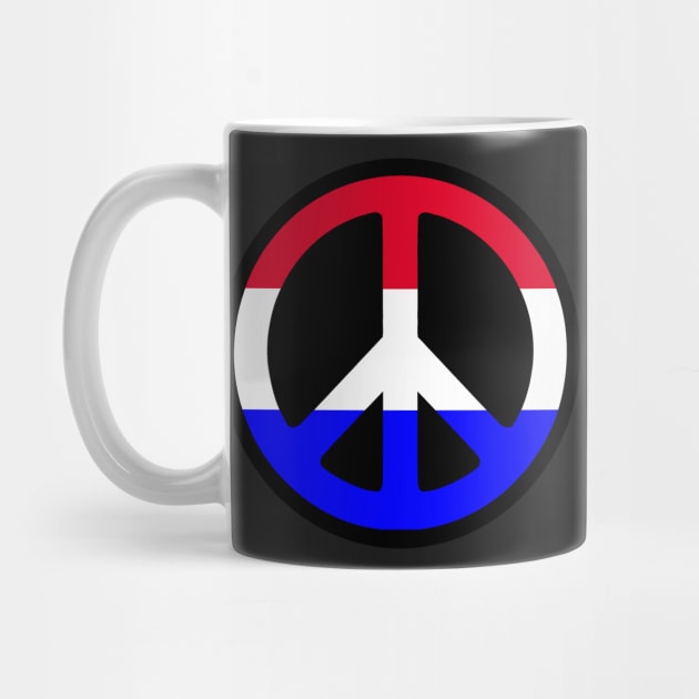 Peace Sign  - RED WHITE & BLUE by BobbyG